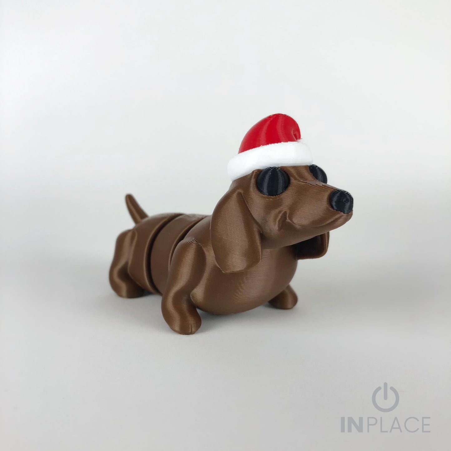 Christmas Dachshund Keychain