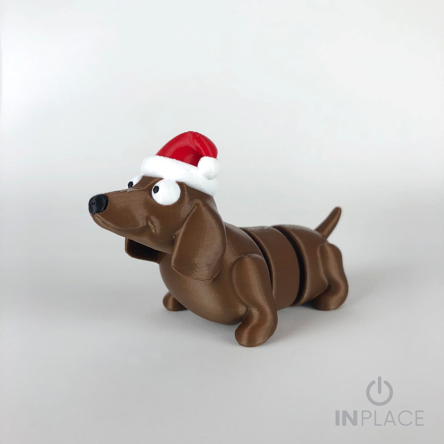 Christmas Dachshund Keychain