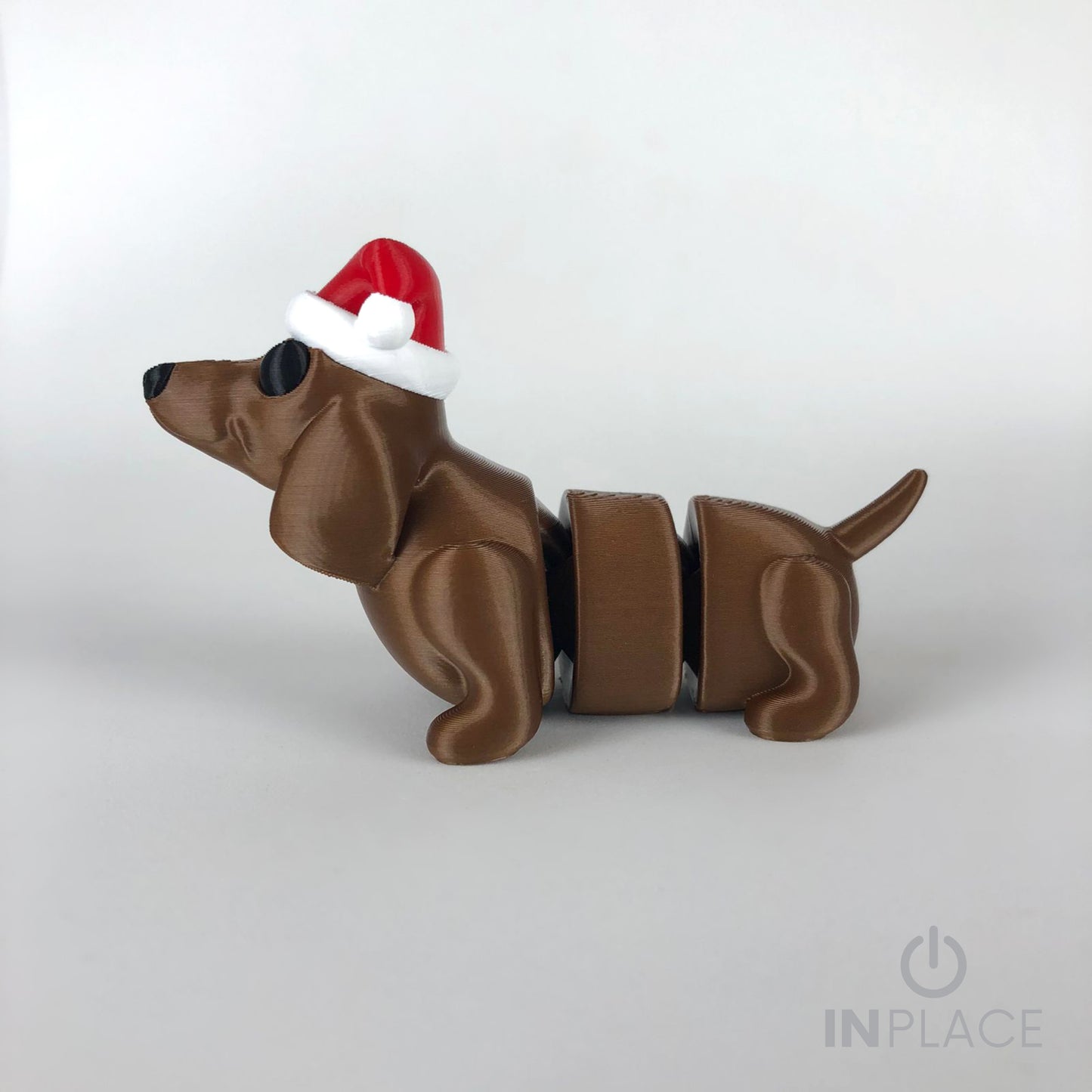 Christmas Dachshund Keychain